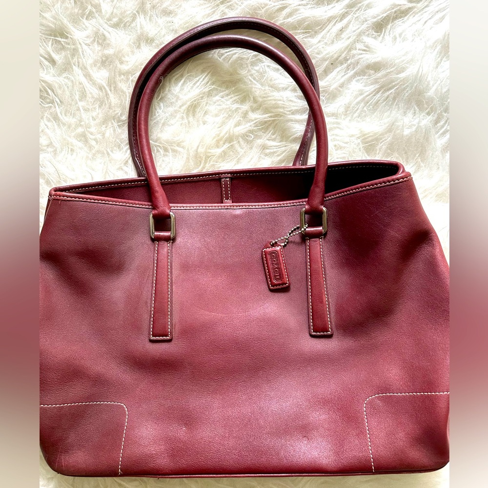 Coach handbag - soft Merlot leather